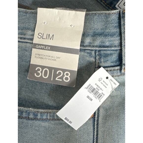 NWT Gap Mens Slim Taper Jeans in Gapflex Stretch Light Wash Size 30 x 28 - Picture 6 of 15